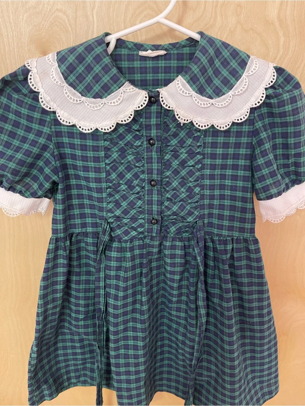 Vintage Plaid Girls Dress